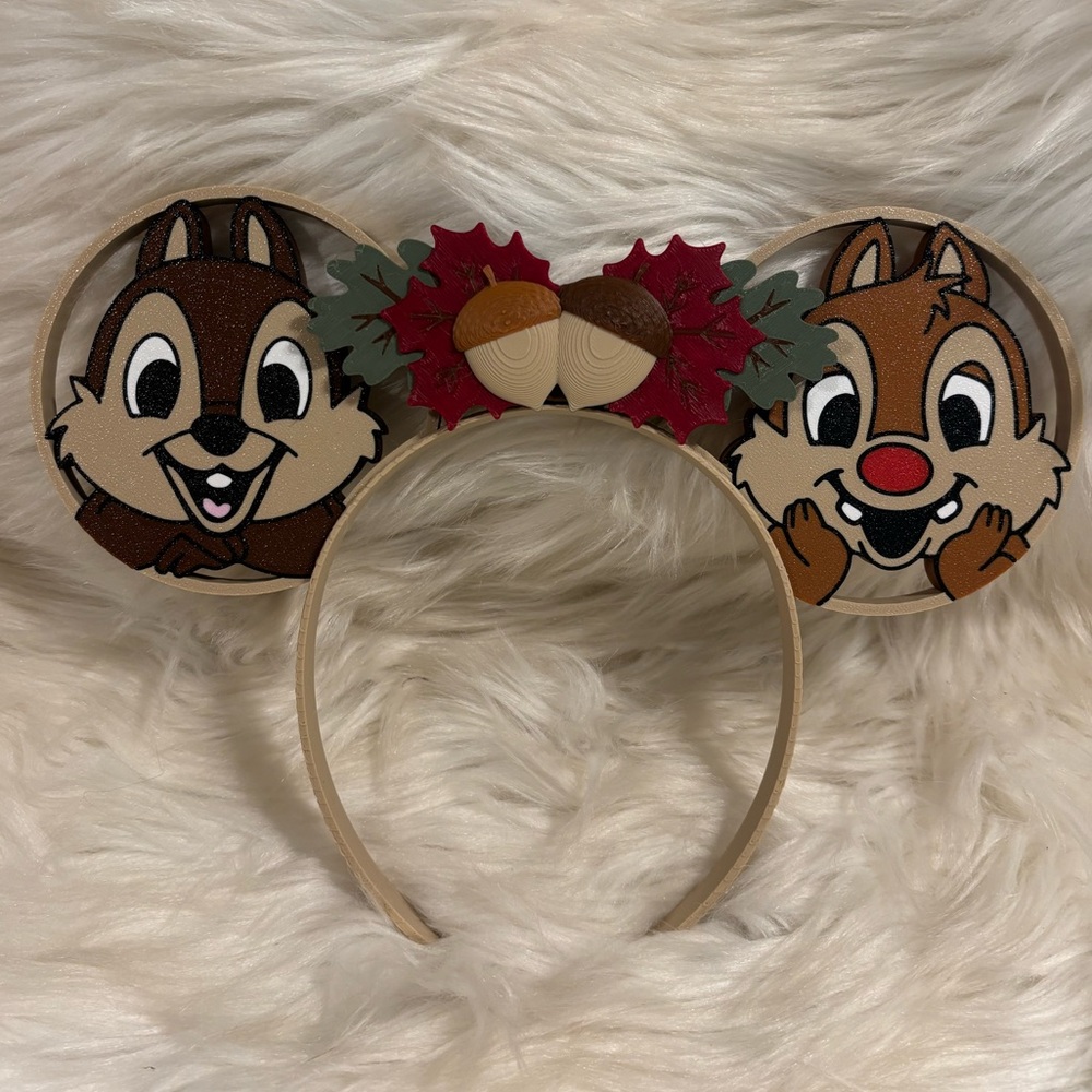 Chip and Dale Minnie Headband 3-D Printed NEW